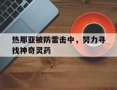 开云APP-热那亚被防雷击中，努力寻找神奇灵药的简单介绍