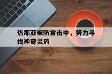 开云APP-热那亚被防雷击中，努力寻找神奇灵药的简单介绍